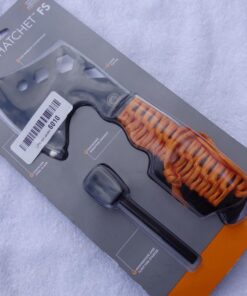 UST Parahatchet FS Camping Axe with Stainless Steel Blade Including 3 Hex Wrenches and Rope Cutter, Paracord-Wrapped Handle and Magnesium Fire Starter for Camping, Backpacking, Hunting and the Outdoors 26 71JSBmkM8gL