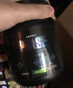 LEGION Pulse Pre Workout Supplement - All Natural Nitric Oxide Preworkout Drink to Boost Energy, Creatine Free, Naturally Sweetened, Beta Alanine, Citrulline, Alpha GPC (Green Apple) Green Apple 21 71JSTLQhVSL