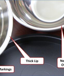 Bellemain Stainless Steel Non-Slip Mixing Bowls with Lids (4-Piece Set) 4 Piece Silver /Black 38 71JT2fbnxzL