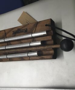 TreeWorks Chimes Energy Chime with Mallet for Meditation, Sound Healing or Yoga, 3 Notes –– Made in U.S.A. –– Long Resonance with Brilliant Tone, Solid Tennessee Hardwood Mantle (TRE420) three tone 17 71JT65fd L