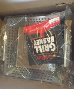 Grillaholics Grill Basket for Outdoor Grill - Durable Premium Stainless Steel Vegetable Grill Basket - XL Family Size BBQ Grill Basket - Perfect Grilling Accessories for Veggies, Fish, Shrimp & Kebabs 27 71JTRuzMGEL