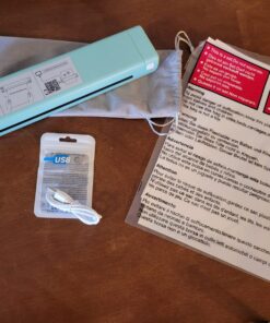 Phomemo M08F Portable Printer, 8.5'' x 11'' US Letter Mobile Compact Printer, Bluetooth Thermal Printer for Study, DIY Creation, Travel, List, Home, Gift, School, Office, Cyan Green & White 40 71JTgZIBaqL 1