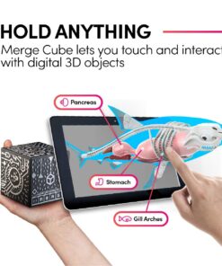 Merge Cube - Augmented & Virtual Reality Science & STEM Toy - Educational Tool - Hands-on Digital Teaching Aids - Science Simulations - Home School, Remote & in Classroom Learning - iOS & Android 1 Pack 27 71JU92GFhSL