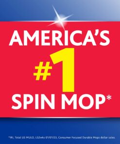 O-Cedar EasyWring Spin Mop Microfiber Refill, White Packaging May Vary Standard EasyWring Refill 37 71JV78S1jGL 1