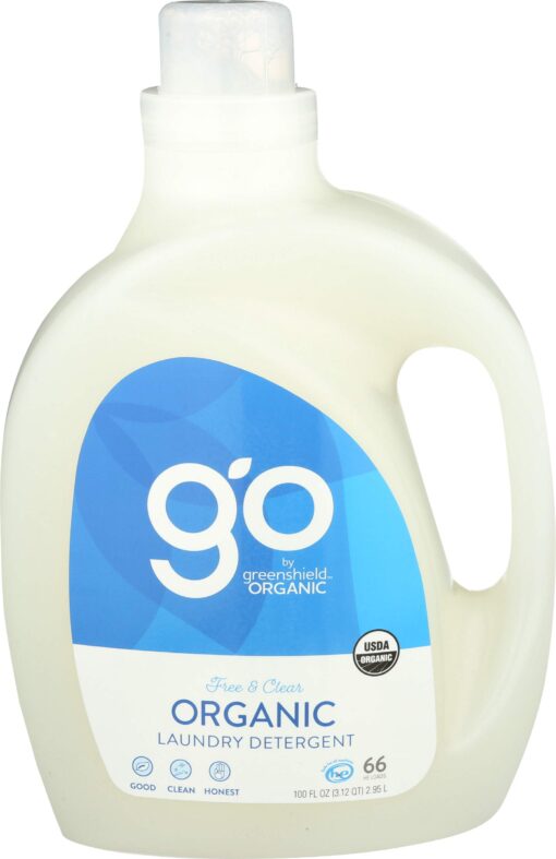 GreenShield Organic USDA Certified Organic Laundry Detergent, Free and Clear, 100 Ounce