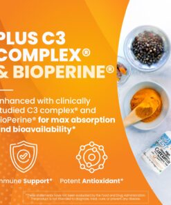 Doctor's Best DRB-00107 High Absorption Curcumin From Turmeric Root with C3 Complex & BioPerine 500mg (120 Capsules) 11 71JVQpE5IL 2