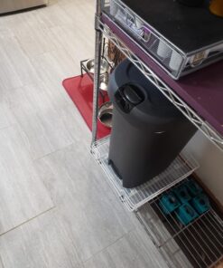 Household Essentials Glidez Powder-Coated Steel Pull-Out/Slide-Out Storage Organizer with Plastic Liner for Under Cabinet or Wire Shelf Use - 1-Tier Design - Fits Standard Size Cabinet or Shelf, White 15" 65 71JVajZOvbL