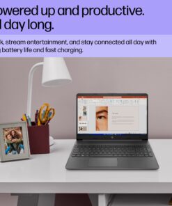 HP 15 inch Laptop, FHD Display, Intel Core i3-1215U, 8 GB RAM, 128 GB SSD, Intel UHD Graphics, Windows 11 Home in S Mode, 15-dy5599nr (2023) 8GB RAM | 128GB PCIe SSD 60 71JVhsf9XL