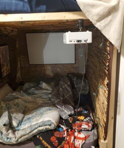 Mini Projector with WiFi and Bluetooth, 1080P Supported iPhone Projector with Projector Stand, Portable Movie Projector for Home Theater/Outdoor, Compatible with iOS/Android/Laptop/TV Stick/HDMI/PS5 Black 47 71JWB2q8yiL