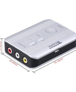 HDMI to RCA Video Converter, 1080P HDMI to AV 3RCA CVBS Adapter with Optical Toslink SPDIF + Coaxial Audio Extractor Supports Variants PAL/NTSC for STB Blu-ray DVD Xbox PS3 PS4 Sliver 7 71JWf09HpHL