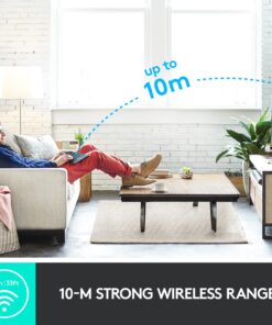 Logitech K400 Plus Wireless Touch With Easy Media Control and Built-in Touchpad, HTPC Keyboard for PC-connected TV, Windows, Android, Chrome OS, Laptop, Tablet - Black Floral 34 71JXDDY01L