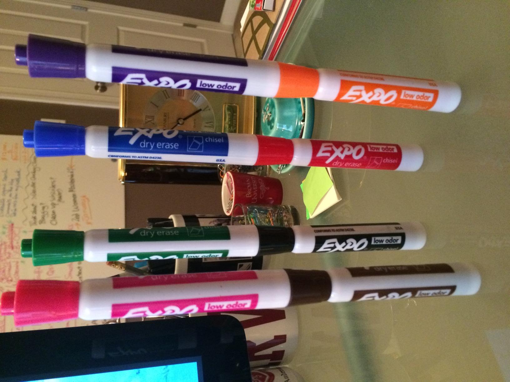 EXPO Low Odor Dry Erase Markers, Chisel Tip, Assorted Colors, 8 Pack 8 Count (Pack of 1) 8 EXPO Low Odor Dry Erase Markers, Chisel Tip, Assorted Colors, 8 Pack 8 Count (Pack of 1) - Image 8