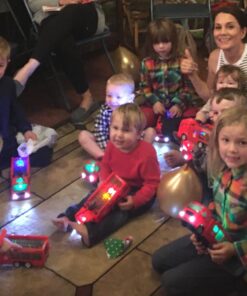 WolVolk Electric Firetruck - Unstoppable Adventure with Stunning 3D Lights and Sirens Fire Truck Toys for 3 Year Old Boys 26 71JXcfVillL