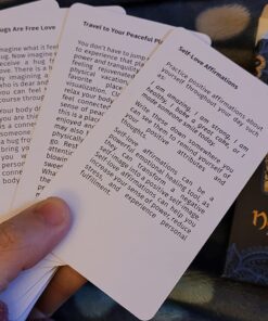 Namaste Stress Reducing Cards - Self Care Cards, Anxiety and Stress Relief Gifts, Mindfulness & Meditation Cards, Mindful gifts for Women - MSS Inc 34 71JYE0IFwL