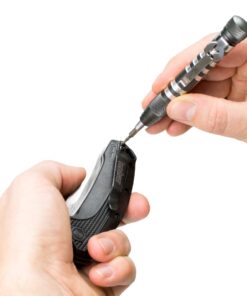 Kershaw TX-Tool (TXTOOL); 4.8 in. Single-Position Multifunction Magnetic Bit Driver; Includes T-6, T-8, T-10, 2 Phillips and Slotted Screwdriver Bit; 1.1 oz., Black 29 71JYEdqkgML