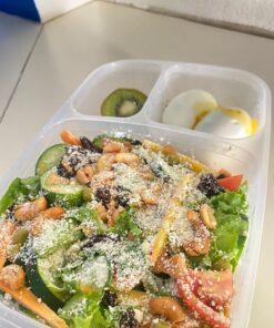 EasyLunchboxes® - Bento Lunch Boxes - Reusable 3-Compartment Food Containers for School, Work, and Travel, Set of 4 (Brights) Brights 36 71JYTxaYr L