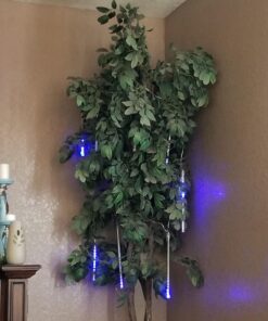 OMGAI LED Meteor Shower Rain Lights - Waterproof Drop Icicle Snow Falling Raindrop 30cm 8 Tubes Cascading Lights for Wedding Xmas Home Décor, Blue 19 71JYV9lfyKL