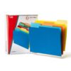 SUNSERE Colored File Folders – 100 Pack, Letter Size File Folders, 1/3-Cut Tabs, 11.75 x 9.50 Inches, Colored Folders for Files & Documents 100 per pack