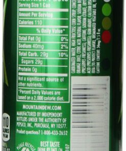 Mountain Dew Soda, 7.5 Ounces (24 Mini Cans) Natural 7.5 Fl Oz (Pack of 24) 7 71JZLXQ AdL
