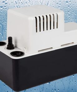 Little Giant VCMA-15ULST 115 Volt, 65 GPH, 1/50 HP Automatic Condensate Removal Pump with Safety Switch and Tubing, Black/White, 554415 Includes Safety Switch/Tubing 49 71JZSY0WkrL
