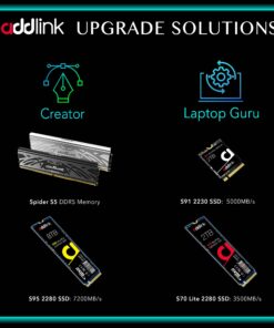 Addlink S70 Lite 1TB Ultra Durability Gaming SSD Maximum Speed 3200 MB/s Internal Solid State Hard Drive - M.2 2280 PCIe 3.0 NVMe Gen3X4 3D NAND SSD (ad1TBS70M2P) Gaming Gen3 25 71JZWGnbQAL