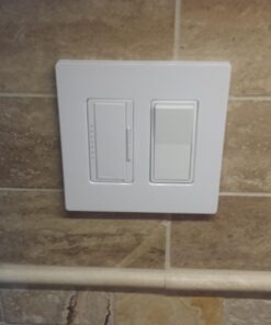 Lutron Claro 2 Gang Decorator/Rocker Wallplate, Gloss, White (1-Pack) | CW-2-WH 1 Pack 26 71JZz3IU25L