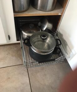 Seville Classics Chrome Wire Sliding Storage Drawer 19 71Jb694lceL