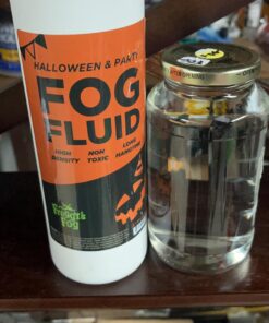 Froggy's Fog Halloween and Party Fog Fluid, High Output Long-Lasting Fog Juice for 400-1500 Watt Water-Based Fog Machines, Great for Pro and Home Haunters, Theatrical Effects, DJs, and More, 1 Quart 21 71JbTAJGobL