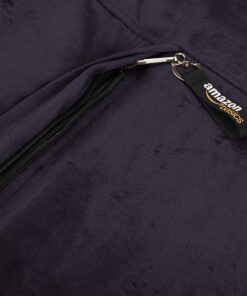 Amazon Basics Memory Foam Filled Bean Bag Chair with Microfiber Cover, 5 ft, Blue, Solid 19 71JbhVgZ3tL