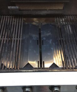 Hongso SPA231 (4-Pack) Stainless Steel BBQ Gas Grill Heat Plate, Heat Shield, Heat Tent, Burner Cover, Vaporizor Bar, and Flavorizer Bar for Costco Kirland, Jenn-air, Nexgrill, Lowes (17 3/4 4-Pack 11 71JbwTJdzbL