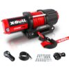 X-BULL 4500 lbs Winch 12V Electric Winch Kits with Fairlead, ATV/UTV Winch with Waterproof Synthetic Rope Winch with Wireless Remotes and Mounting Bracket 22 71Jc e gZfS