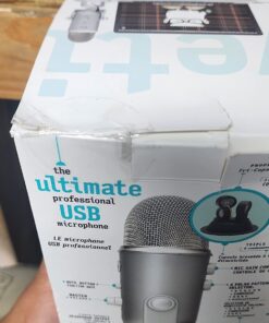 Logitech for Creators Blue Yeti USB Microphone for Gaming, Streaming, Podcasting, Twitch, YouTube, Discord, Recording for PC and Mac, 4 Polar Patterns, Studio Quality Sound, Plug & Play-Silver 45 71JcQVHvhyL