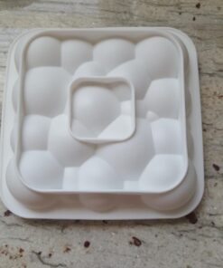 Stilnati brand 1 pcs 3D bubbles sky cloud silicone cake mold white color, baking mold, mousse chiffon pastry cakes, pan, biscuit, candy, ice cream, jelly, brownie, cookie 25 71JdS87JKvL