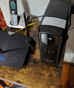 CyberPower CP1000PFCLCD PFC Sinewave UPS System, 1000VA/600W, 10 Outlets, AVR, Mini-Tower, Black 29 71JdXmwd1HL