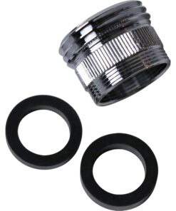 DANCO Multi-Thread Garden Hose Adapter for Male to Male and Female to Male, Chrome, 1-Pack (10513) 26 71JdeWxq29L