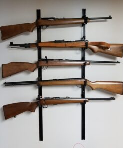 Hold Up Displays USA Made Gun Rack Rifle Shotgun Hanger and Fishing Rod Pole Rack Black Vein 19 71Jdh83slsL