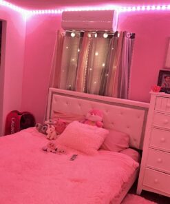 ZOZOO 100ft Led Lights for Bedroom(2 Rolls of 50ft), Smart RGB Led Strip Lights with 44-Key Remote & APP Control Music Sync with Color Changing for Home Party Festival Decoration 49 71JeOQ FYbL 2