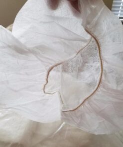 Nurse/Bouffant Cap (Hairnets), White, Box of 100 Pieces - 21" 5 71JeOncWpjL