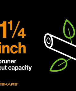 Fiskars 7.9'-12' Extendable Tree Pruning Stik Pruner - Rotating Sharp Precision-Ground Steel Blade for Cutting up to 1.25" Diameter Pruning Stick Extenable 7.9'-12' 33 71JeuqA uYL