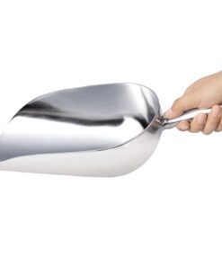 New Star Foodservice 34608 One-Piece Cast Aluminum Round Bottom Bar Ice Flour Utility Scoop, 85-Ounce, Silver (Hand Wash Only) 15 71Jf1F1ZcL