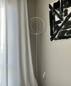 Brightech Eclipse Dimmable LED Floor Lamp, Modern Torchiere Floor Lamp for Living Rooms & Offices – Super Bright Tall Lamp with Dimmable Options for Reading, Standing Lamp Living Room Décor - Silver 38 71JfcKBmSPL