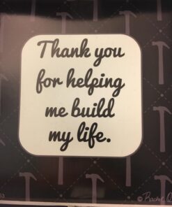 for Dad Thank You for Helping Me Build My Life Birthday Gifts for Dad Daughter Gifts Hammer Keychain & Gift Box Bundle 22 71JfgK5uDLL