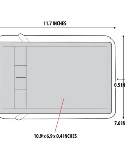 USA GEAR Soft Tablet Sleeve Case Compatible with Boogie Board 8.5 inch, Wacom Intuos Creative Small CTL4100, Huion Inspiroy H640P Graphics Tablet, and Other 10 inch Pen Drawing Tablets (Polka Dot) Polka Dot 18 71Jfun0h1L