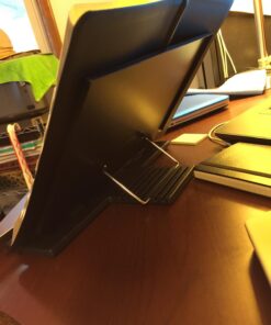 Desk Book Holder For Books, Documents, Laptops, iPads, Cookbooks, And So On - Foldable And Portable Book Stand For All Tables And Desks – Angle Adjustable Book Holder 24 71JgA9xlmGL