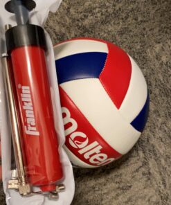 Franklin Sports Ball Pump Kit -7.4" - Perfect for Basketballs, Soccer Balls and More - Complete Hand Pump Kit with Needles, Flexible Hose, Air Pressure Gauge and Carry Bag,Red 31 71JgGKB6usL