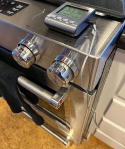 ThermoPro TP16S Digital LCD Meat Thermometer for Cooking and Grilling, BBQ Food Thermometer with Backlight and Kitchen Timer, Grill Temperature Probe Thermometer for Smoker, Barbecue, Oven, Cookware Light Silver 45 71JgXcHQQYL