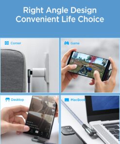 AINOPE 100W USB C to USB C Cable 10FT, USB C Charger Cable, USBC to USBC Cable Fast Type C Charging Cable Fits for iPhone 15 Pro Max Plus, MacBook Air/Pro, iPad Pro, Samsung Galaxy S23 A. 10FT Grey 1 31 71JhF54qL