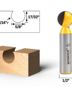 YONICO Groove Ball End Router Bit Set 4 Bit 1/2-Inch Shank 14471 4 Bit Set - 1/2" Shank 7 71JhbSwwonL
