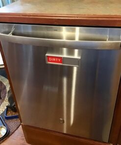 Cimkiz Dishwasher Magnet Clean Dirty Sign Shutter Only Changes When You Push It Non-Scratching Strong Magnet or 3M Adhesive Options Indicator Tells Whether Dishes Are Clean or Dirty (Silver) 1.silver 31 71JheUTAqBL