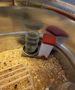 RentACoop 2 Gallon Chicken BPA-Free Plastic Bucket Waterer Set with 4 Horizontal Nipples - Corner Placement 43 71JhmnfUerL